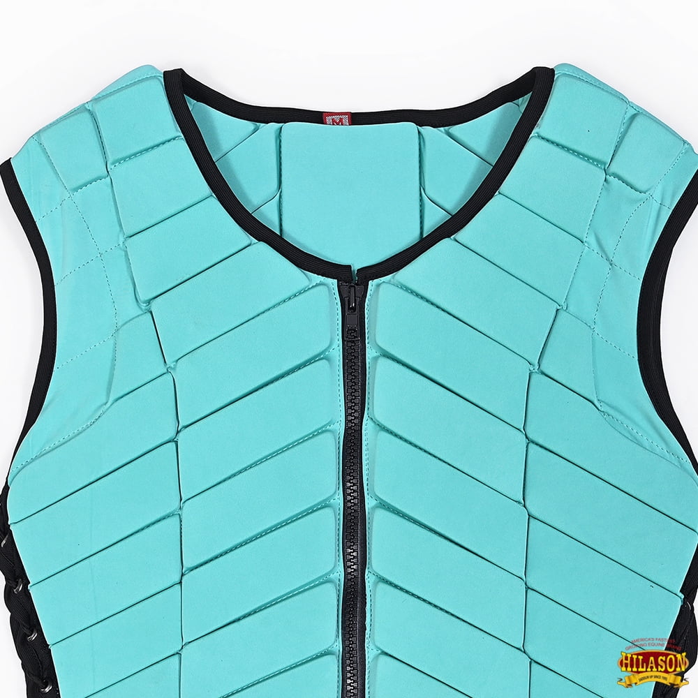 Small Hilason Adult Safety Equestrian Eventing Protective Vest Turquoise