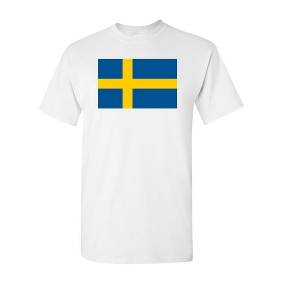 Sweden Country Flag Adult DT T-Shirt Tee