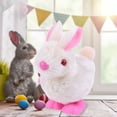 thumbnail image 2 of Easter Jumping Rabbit Wind Up Plush Toys for Toddlers Kids,Hopping Bunny for Easter Bonnet Egg Hunt Toy Basket Fillers Gifts(Rabbit, 3.5inch), 2 of 6