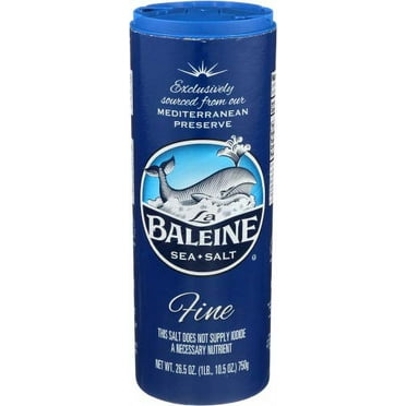 La Baleine Fine Crystals Canister, Sea Salt, 26.5 Ounce