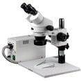 thumbnail image 2 of AmScope SM-1BZ-FOR Professional Binocular Stereo Zoom Microscope, WH10x Eyepieces, 3.5x-90x Magnification, 0.7X-4.5X Zoo, 2 of 5
