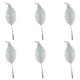 thumbnail image 1 of Yuarrent Abrazadera de hojas de brillo de simulación de Navidad, 6 uds., decoración de Navidad, pluma de plástico de simulación para vacaciones, bodas Kits de decoración para fiestas Numero 3 Yuarrent HA045229-03, 1 of 6
