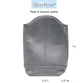 thumbnail image 3 of SILVERFEVER Women's Crossbody Handbag Leather Travel Ladies Phone Bag Genuine Cowhide Purse, 3 of 9