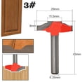 thumbnail image 2 of HUGFEGWE Router Bit, Panel Cabinet Door Making Router Bit, Professional Carbide Milling Cutters for Woodworking 1/4-Inch Shank CA919-112055, 2 of 5