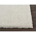 thumbnail image 4 of Nourison Malibu Shag Solid Shag Ivory 2'2" x 9'10" Area Rug, (10' Runner), 4 of 7
