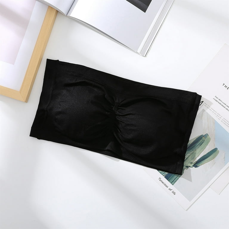 ESSSUT Underwear Womens Women's Stretch Strapless Bra,Summer Bandeau  Bra,Plus Size Strapless Bra,Comfort Wireless Bra Lingerie For Women Xxxl