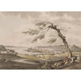 thumbnail image 2 of Søren L. Lange 18x14 Black Ornate Wood Framed Double Matted Museum Art Print Titled - View of Prasto in Zealand (1804 - 1805), 2 of 5