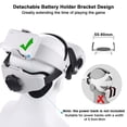 thumbnail image 5 of Elite Strap for Quest 2 with Battery Holder Bracket,  Head Strap for Oculus Quest 2 Accessories, Enhanced Adjustable Head Strap, 5 of 8