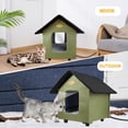 thumbnail image 2 of Casa para gatos con calefacción HXPLN, aislante a prueba de intemperie para invierno, 2 of 7