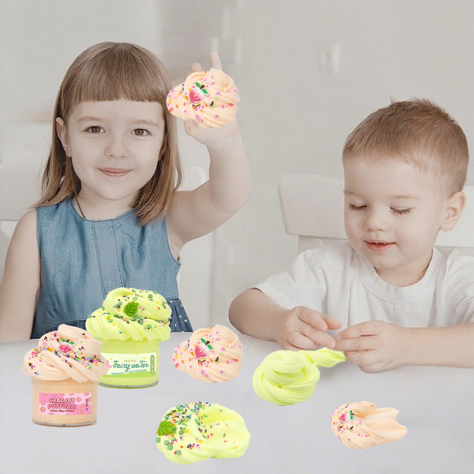 3 Pack Food Slime - Icing, Marshmallow, and Hot Fudge Edition