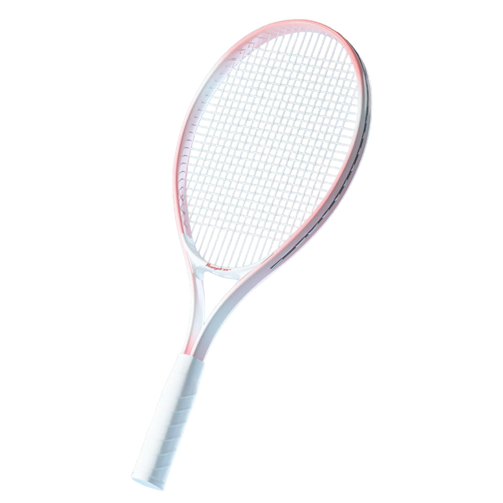 Moyitang Tennis Racket Portable Single Racquet for Park Backyard Garden Pink