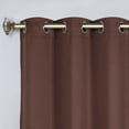 thumbnail image 2 of Superior Blackout Solid Light Filtering Grommet Curtain Panel Set, 46" x 108", Cappuccino, 2 of 13