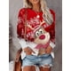 thumbnail image 2 of Navidad Mujer Manga larga Otoño Y2k Harajuku Ropa de calle Ropa casual diaria Patrón de alce de mujer grande, 2 of 4