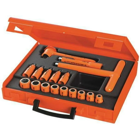 Facom Insulated Socket Wrench Set,17 pc. FC-J.401AVSE