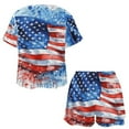 thumbnail image 3 of 4th of July Pajamas Set Womens Loungewear Sleepwear 2 Piece PJ Sets, 3 of 7
