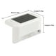 thumbnail image 5 of 1/4/8/16 Uds LED lámpara Solar camino escalera exterior impermeable luz de pared jardín paisaje paso cubierta luces balcón valla luces solares Jardín y Patio LED cálido de carcasa blanca Billuyoard HA005403-07B, 5 of 6