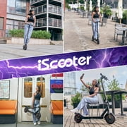 iScooter Electric Scooter for Adults, 21.7 Miles Max Range with 21 MPH Top, 350W Foldable Commuting Electric Scooter, 3-Speed & Cruise Control Escooter Teens
