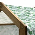 thumbnail image 5 of Green and White Pet House, Polynesian Aloha Watercolor Style Monstera Palm Leaves Luau, Outdoor & Indoor Portable Dog Kennel with Pillow and Cover, 5 Sizes, Green and Almond Green, by Ambesonne, 5 of 5