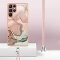 thumbnail image 3 of TECH CIRCLE For Galaxy S21 FE Case,Stylish Marble Pattern Soft Slim Thin TPU Girls Boys Women Men Case Shockproof Protective Phone Case with Strap for Samsung Galaxy S21 FE 6.4" 2022,Gold, 3 of 7