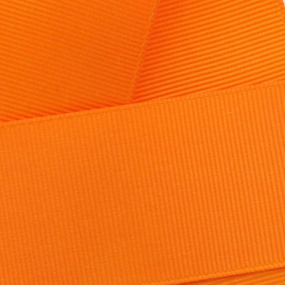 7/8" Grosgrain Ribbon Solid 668 Tangerine 5yd