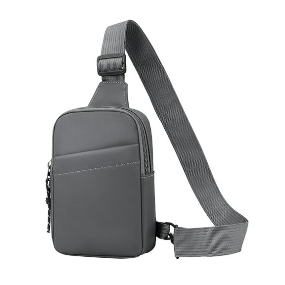 segolike Fashion Men Chest Bag Shoulder Chest Bag Backpack Travel Backpack Crossbody Bag Backpack Men's Hiking Bag for Running Walking Gray