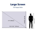 thumbnail image 2 of Instahibit 177 Pieds Écran de Projection Intérieur/extérieur DIY, Blanc Mat, 1 Unité, 2 of 9