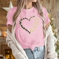 thumbnail image 4 of Goodtrade8 Valentines Womens Shirts Plus Size Cute Girls Valentine Graphic Pullover Gifts Short Sleeve Tops for Women, 4 of 7