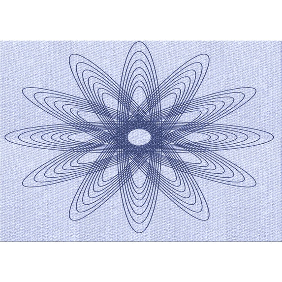 Ahgly Company Machine Washable Indoor Rectangle Transitional Lavender Blue Area Rugs, 5' x 8'