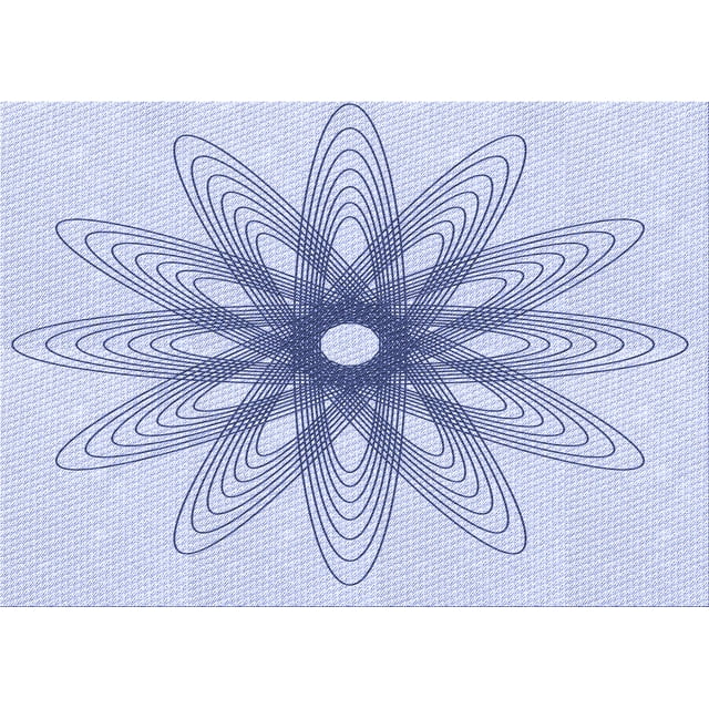 Ahgly Company Machine Washable Indoor Rectangle Transitional Lavender Blue Area Rugs, 2' x 4'