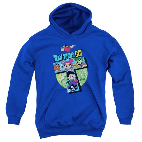 Teen Titans Go - T - Youth Hooded Sweatshirt - Large