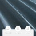 thumbnail image 3 of Linen-Look Polyester Shower Curtain in Essential Colors, 3 of 7