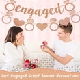thumbnail image 7 of Eye-Catching Engagement Party Decorations, Premium Rose Gold Glitter He Asked She Said Yes Garland, Suitable For Multiple Occasions Including Bridal Shower, Anniversary Parties, 7 of 7