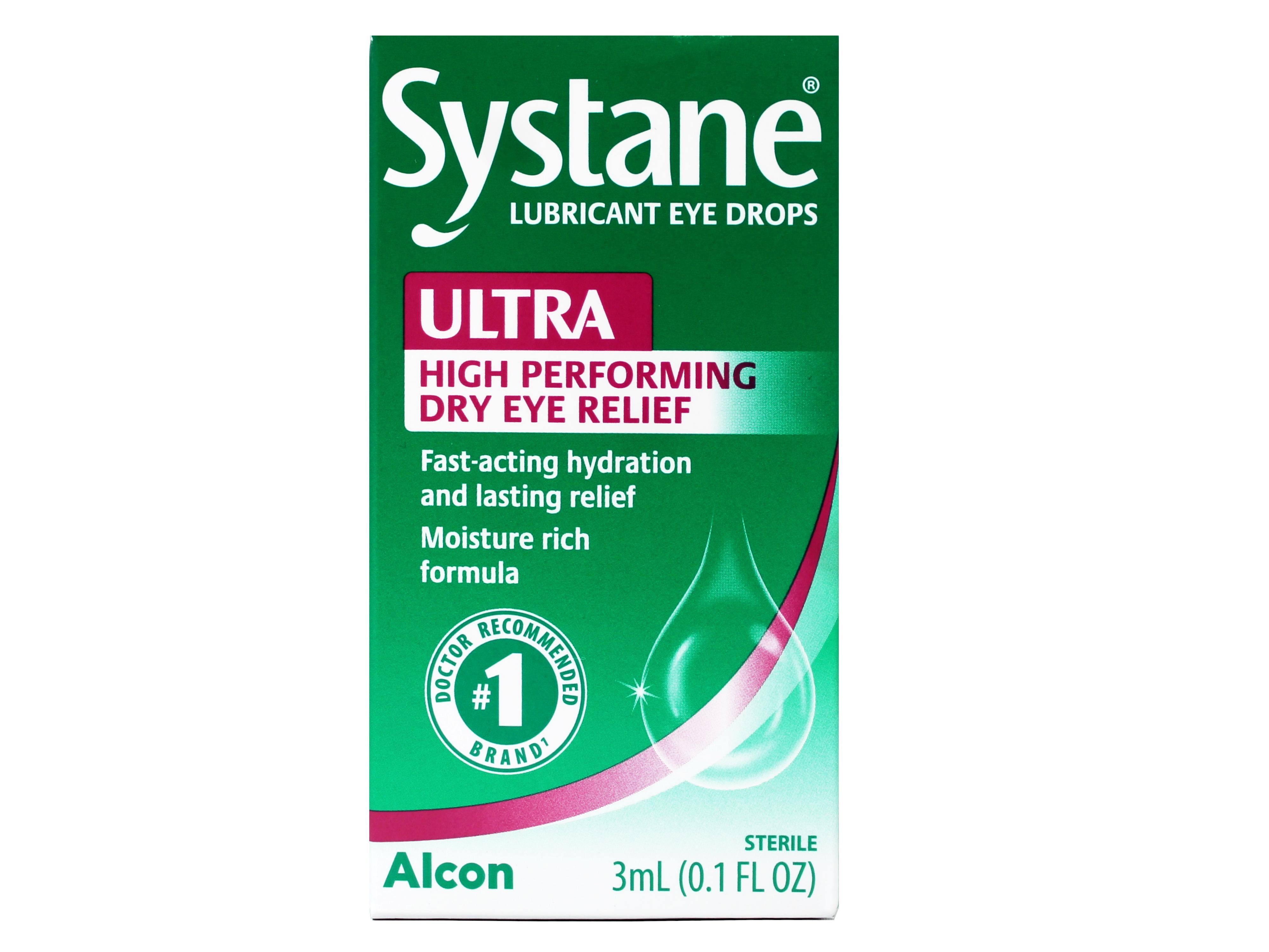 4 Pack - Systane Lubricant Eye Drops Ultra High Performing Dry Eye Relief,  3ml (0.1 fl oz)