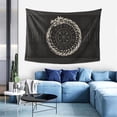 thumbnail image 5 of DouZhe Viking Runes Dragon Grey Tapestry Wall Hanging Tapestries Dorm Room Home Decor, 60" x 40", 5 of 7