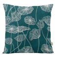 thumbnail image 1 of VargottamSquare Pillow Cover - Decorative Pillow Covers24x24 Inches,PrintedTeal BlueThemePillowcase, DecorativeSquareCushionCovers, 1 of 1