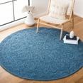 thumbnail image 2 of SAFAVIEH Textural Dinah Geometric Area Rug, Dark Blue, 6' x 6' Round, 2 of 7