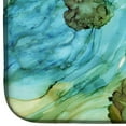 thumbnail image 4 of Abstract in Teal Flowers Dish Drying Mat, 4 of 5