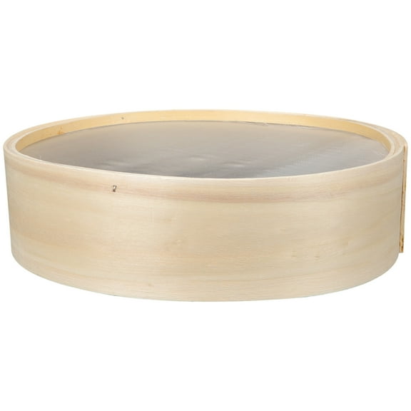 HEMOTON Household Flour Sifter Handheld Sieve Wooden Flour Strainer Sieve Baking Tool