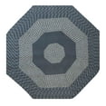 thumbnail image 3 of Better Trends Octagonal Braided Rug, 48" Diameter, Reversible Indoor Accent Rug for Kitchen or Entryway, Stain-Resistant 100% Polypropylene, Newport Collection – Slate Blue, 3 of 5