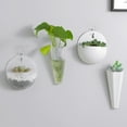 thumbnail image 4 of Flmtop Hanging Flowerpot Eco-friendly Punch-free Plastic Hydroponic Wall Plant Vase for Garden, 4 of 8