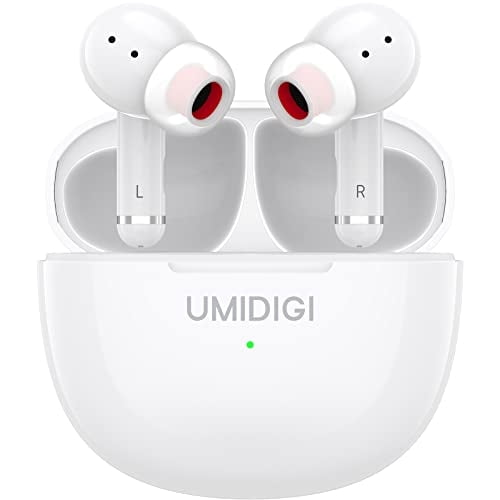 Auriculares Inalámbricos con Cancelación de Ruido Activa UMIDIGI AirBuds Pro, Auriculares Intrauditivos, Modo de Transparencia, Sonido Envolvente, Bass Potente y 5 Tamaños de Almohadillas