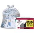 thumbnail image 1 of Spartano Clear Garbage Bags 500 Count, Multipurpose Trash Bags for Home & Office, Size (24 x 22 Inch), 1 of 7