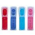 thumbnail image 1 of Tevodo Wii Remote Controller, 4 Packs Upgrade Wii Wireless Controller Compatible with Wii Wii U(Red Blue Pink Deep Blue), 1 of 7