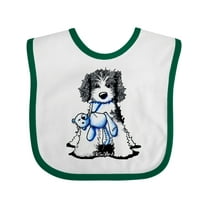Inktastic B/w Parti Doodle Dog Boys or Girls Baby Bib
