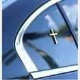 thumbnail image 3 of Metal Jesus Christ Cross Badge Stickers, 2.5"×1.8" Alloy 3D Individual Car Cross Sticker, Self Adhesive Scratch Metal Cross Auto Decal for Car Body Fender Tail, 3 of 7