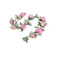 thumbnail image 1 of Flores Artificiales para la Decoración 6.56 Pies Simulado Artificial Uva Vid Rosa Decoración de Boda Arco Envuelto Alrededor de Plantas Verdes Simuladas en la Vid Rosa, 1 of 6