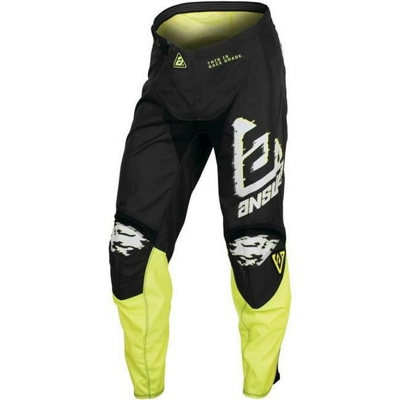 Answer A23.5 Syncron Meltdown Youth MX Offroad Pants Gray/Hyper Acid 16 USA