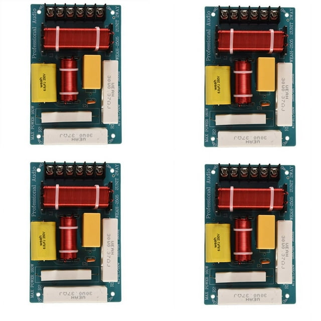 4X Haut-Parleur 200W Croisée 2 Voies Asymétrique 8 Ohms Séparateur de Fréquence pour Haut-Parleur 10 Pouces
