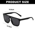 thumbnail image 2 of Gafas de sol de doble haz con personalidad de tendencia de moda con protección solar, hechas de PC, 2 of 5