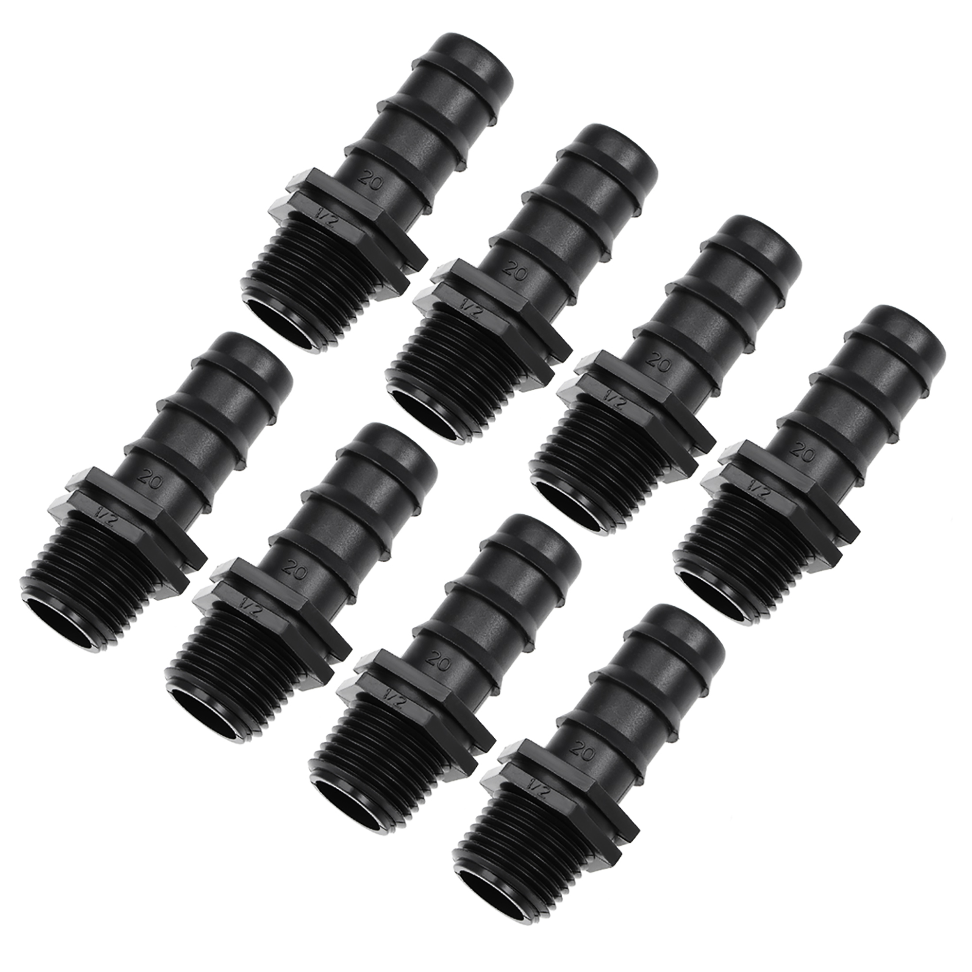 Barb Drip Pipe Connector 1/2BPSF Male Thread 20PE Hose Fitting for